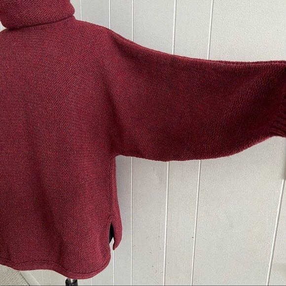 Vintage real wool chunky boho knit sweater by Ramsay of Dublin made - Picture 3 of 12